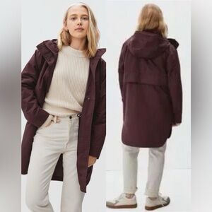 Everlane Women's Trench Coat in Burgundy